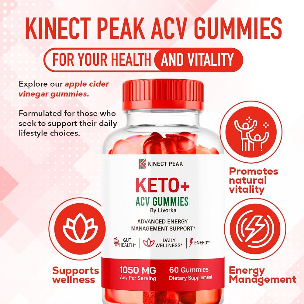 LIVORKA Kinect Peak Keto ACV Gummies - 120 Count (2 Pack) - image 2