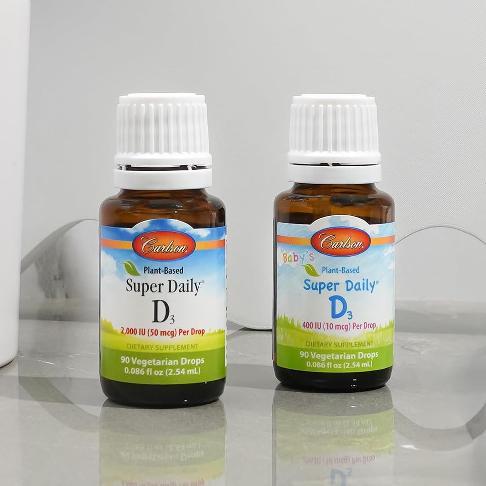 Carlson Plant-Based Super Daily D3 2000 IU - 90 Drops - image 8