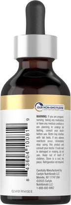 Carlyle Liquid Biotin 10000mcg Extra Strength Drops - 2 fl oz - image 3