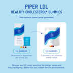 Piper LDL Plant Sterols Healthy Cholesterol Gummies Daily Packs - image 3