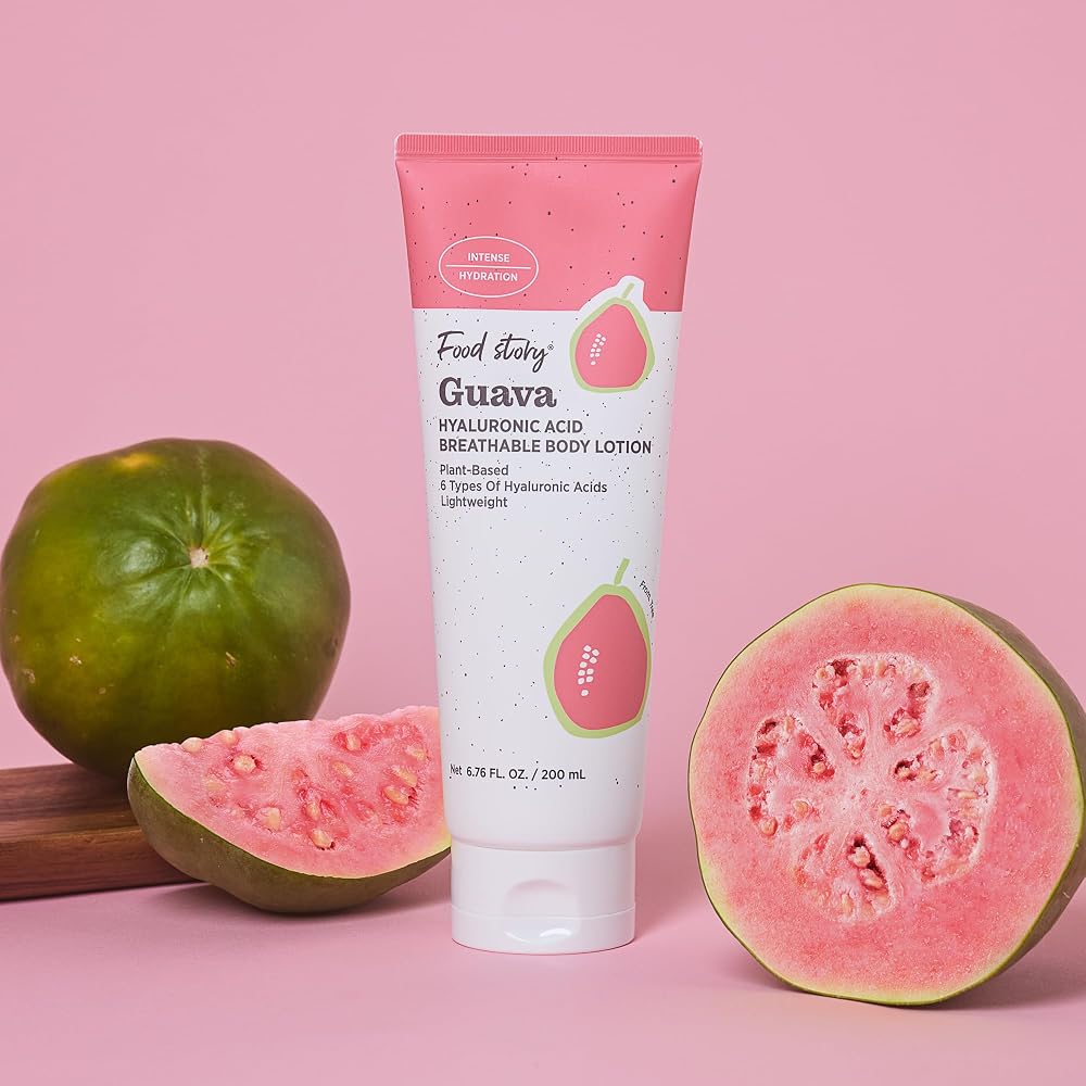 FOOD STORY Guava Hyaluronic Acid Body Lotion - 6.76 Fl Oz