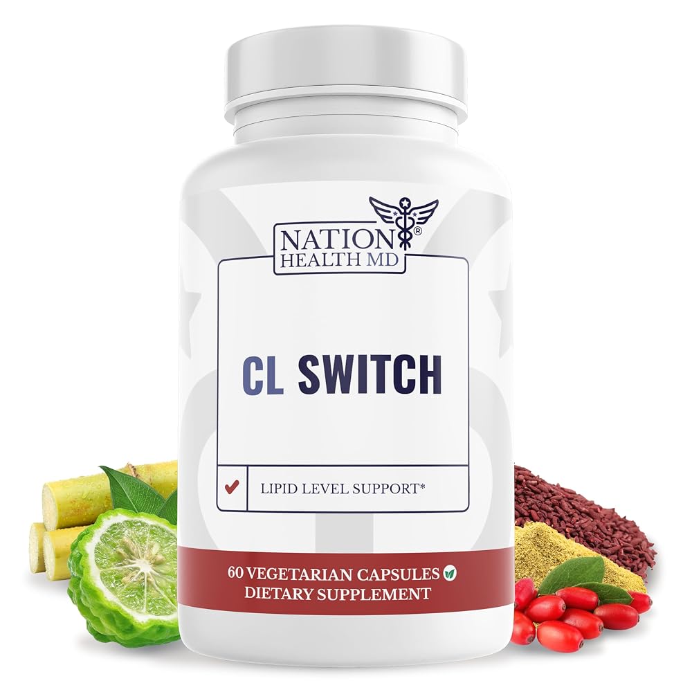 NATION HEALTH MD CL Switch Citrus Bergamot Supplement - 60 Capsules