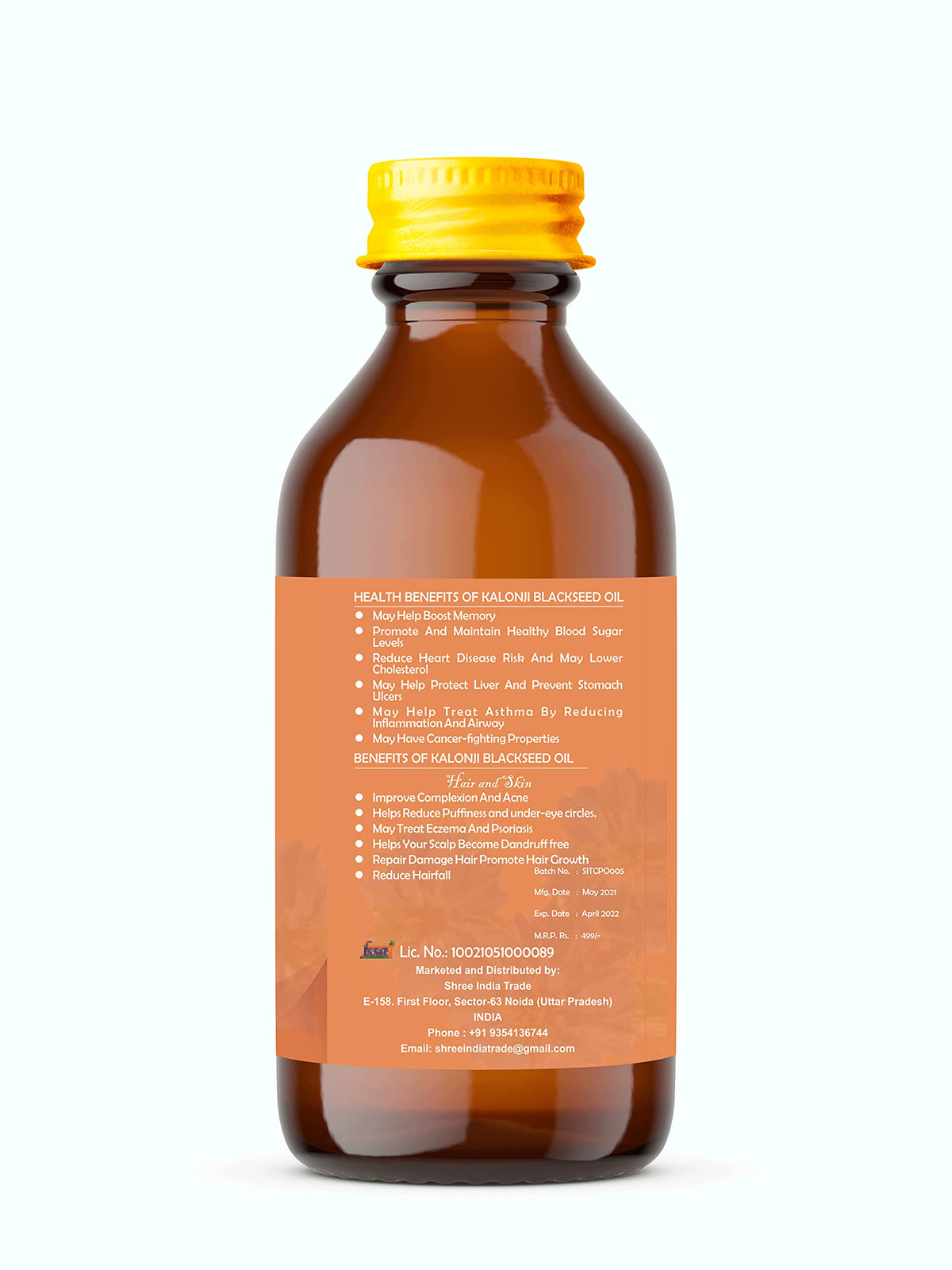 AYURVEDASHREE Cold Pressed Black Seed Oil - 3.38 fl oz - image 5