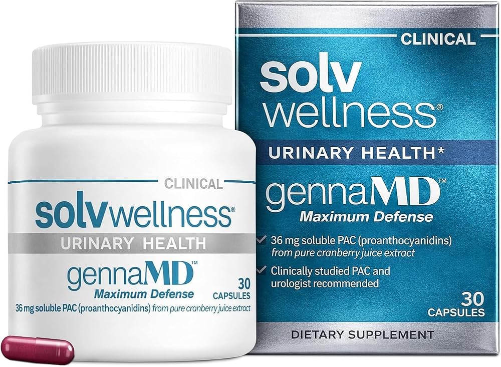 Solv Wellness GennaMD Maximum Strength Cranberry Supplement, 36 mg PAC