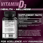 FXSUPPS Vitamin D3 5000 IU Bone & Heart Health - 60 Softgels - image 2