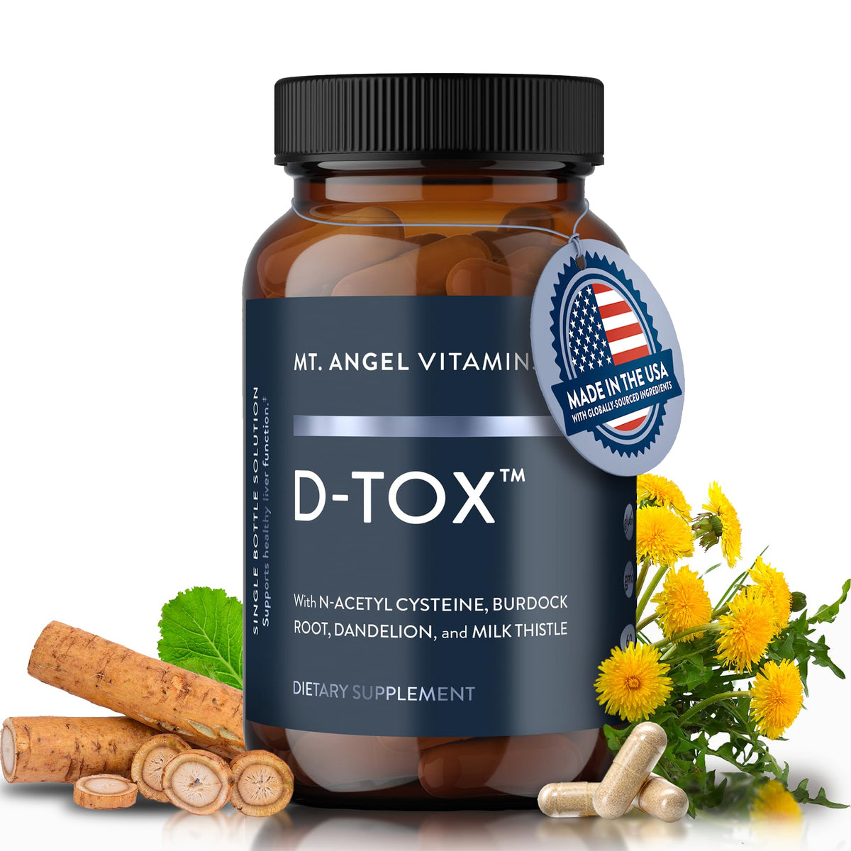 Mt. Angel Vitamins D-Tox - Advanced Liver Cleanse & Detox Repair