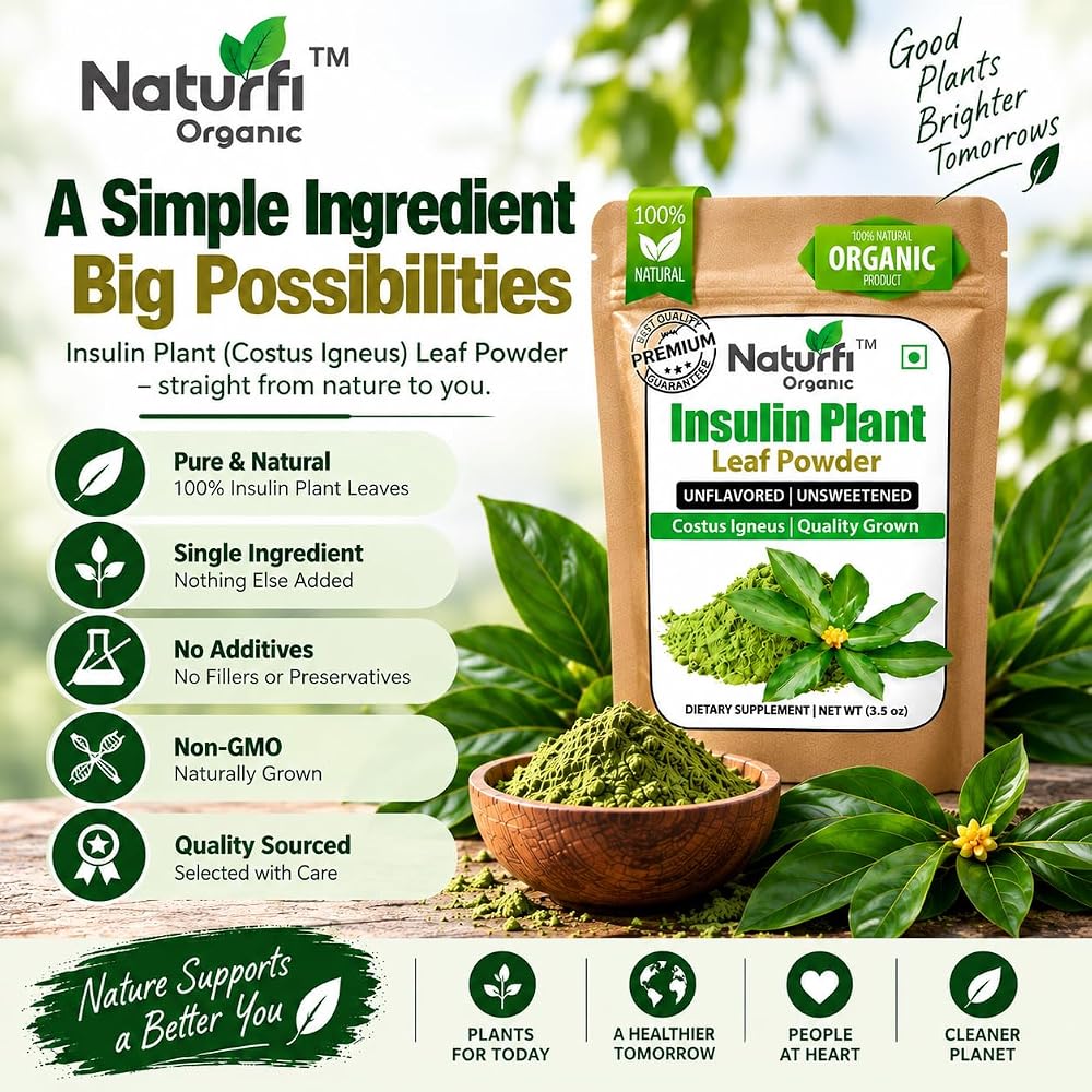 Naturfi Organic Insulin Plant Powder - 100g - image 4