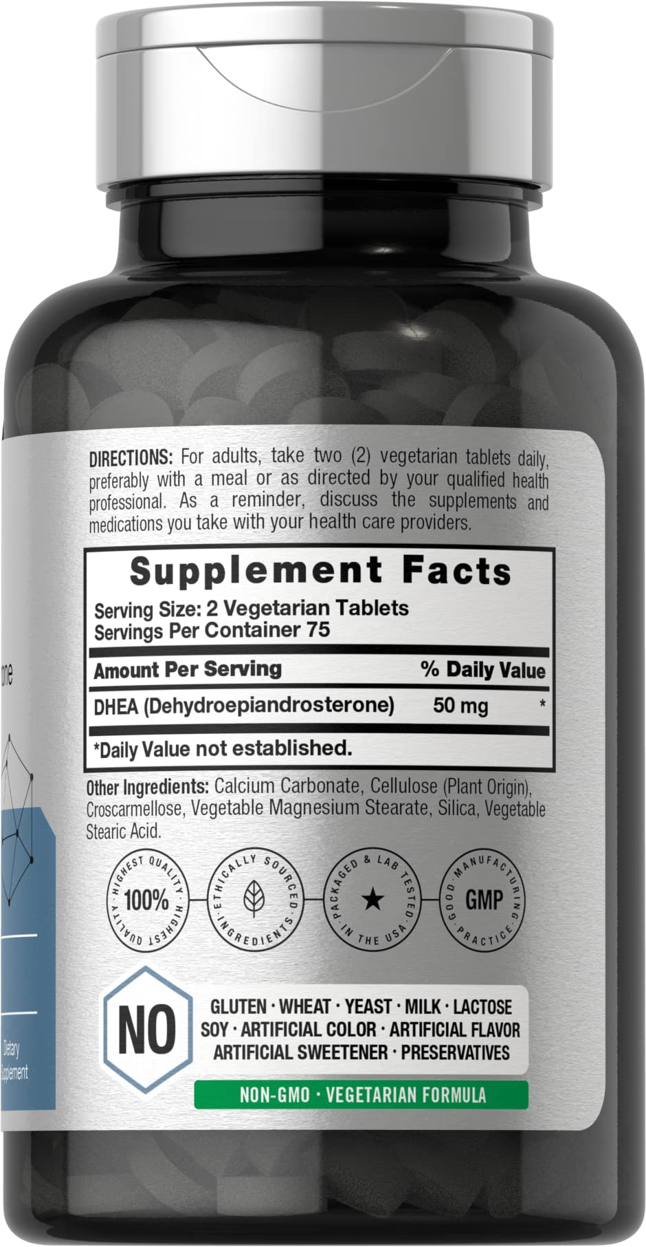 Horbäach DHEA 50mg Supplement - 150 Tablets - image 2