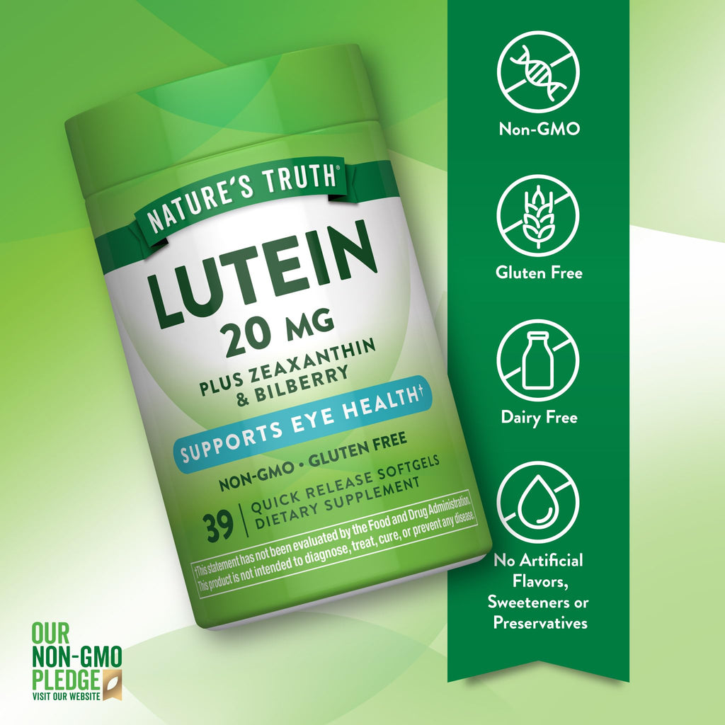 Nature's Truth Lutein and Zeaxanthin 20 mg - 39 Softgels - image 3