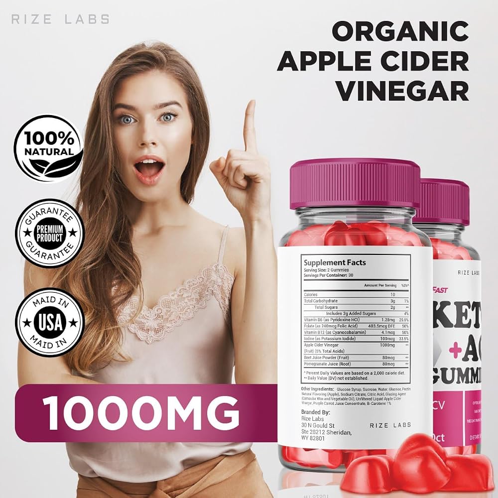 rize labs Pro Fast Keto+ACV Gummies for Weight Loss - 180 Gummies - image 5