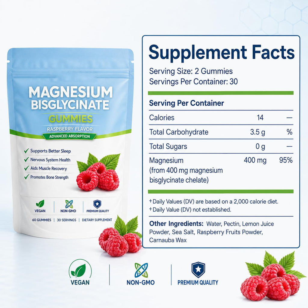 Belano Magnesium Bisglycinate Gummies 400mg - 60 Gummies - image 3