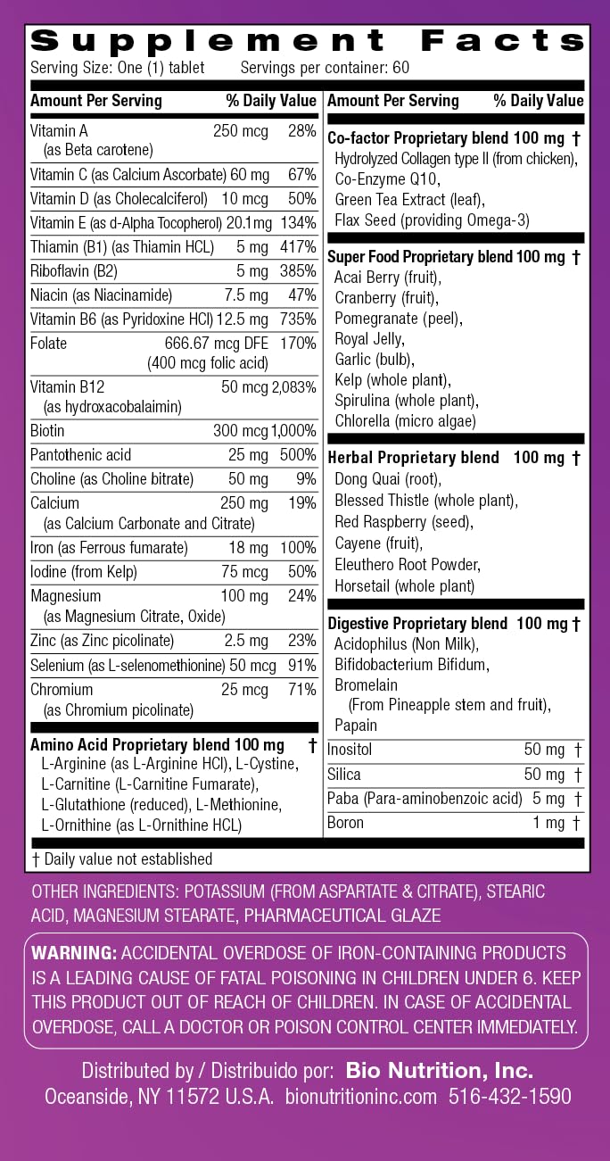 Bio Nutrition See Packaging