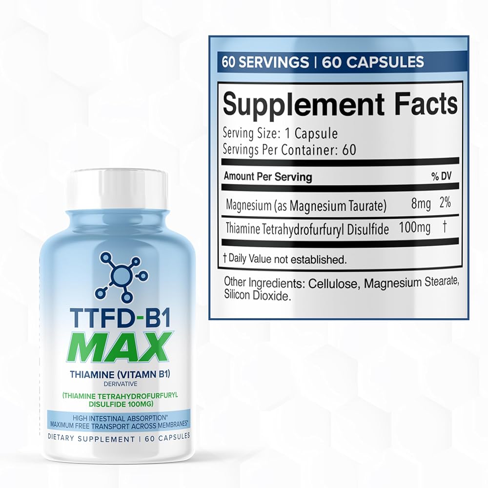 MAXLIFE NATURALS TTFD Thiamine B1 Supplement 100 mg - 60 Capsules - image 7
