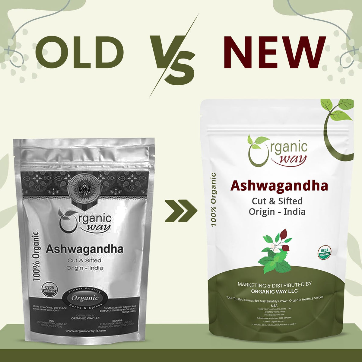 Organic Way Ashwagandha Root Cut & Sifted (Withania somnifera)