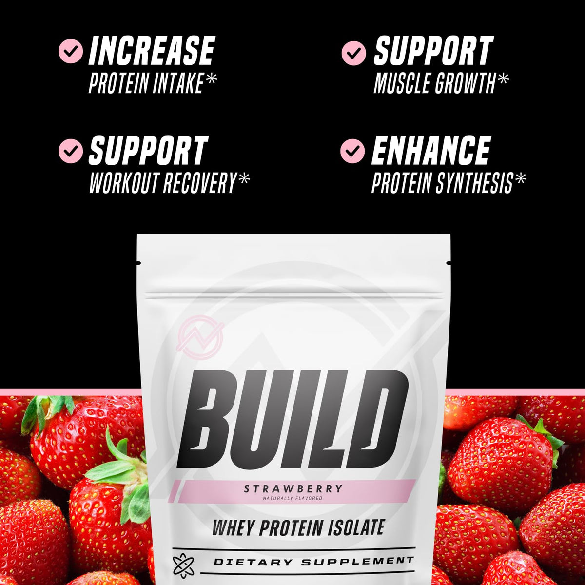 Outwork Nutrition Build Whey Protein Isolate Powder - Low Lactose