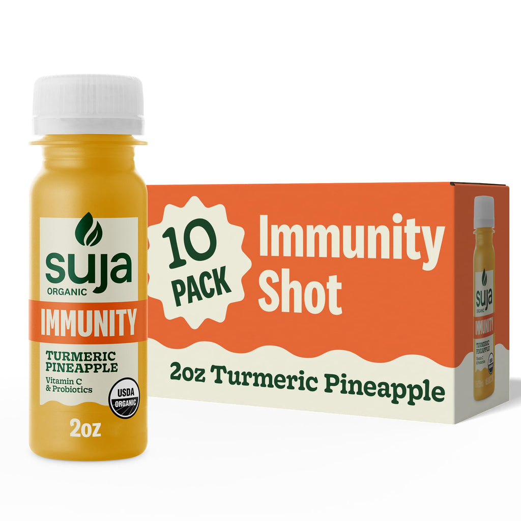 Suja Organic Immunity Defense Shot with Turmeric & Ginger - 10 Pack