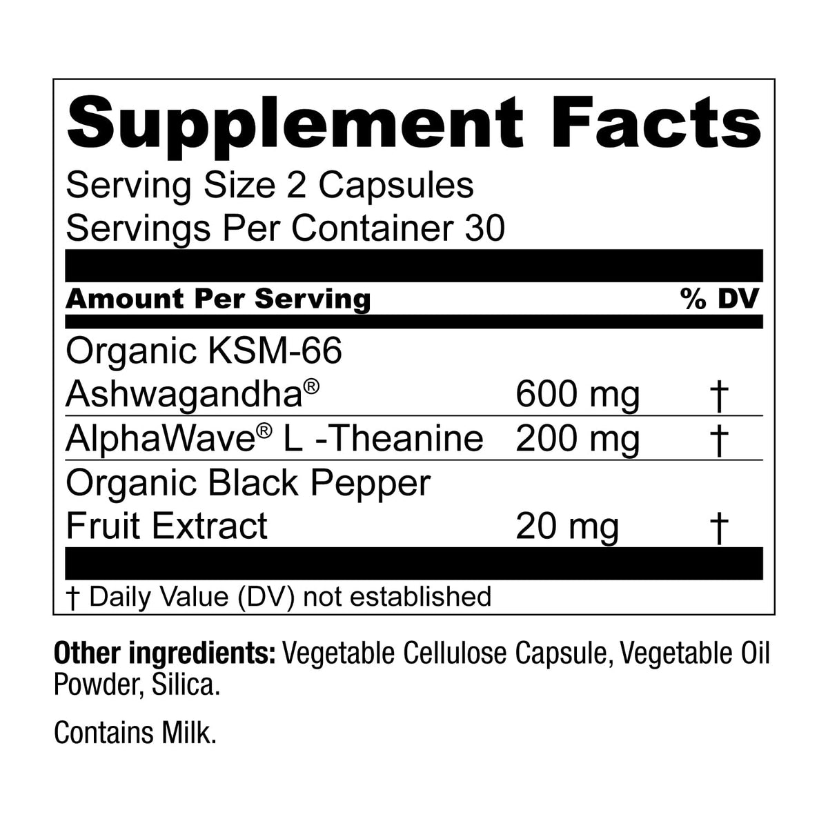 Live Conscious KSM-66 Ashwagandha with L-Theanine Stress Relief - 120 Capsules - image 5