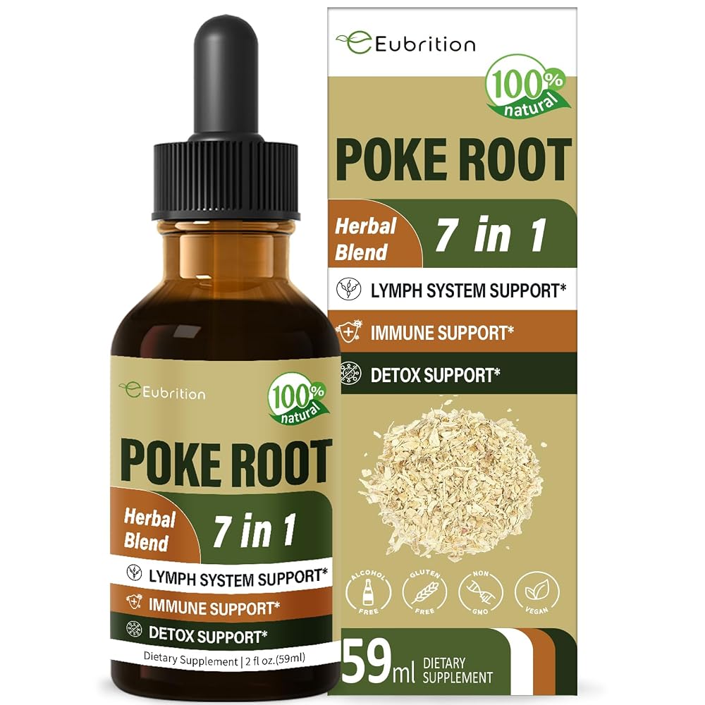 Eubrition Lymphatic Drainage Poke Root Drops