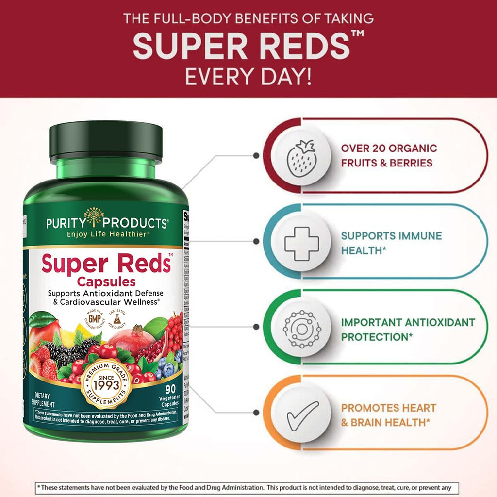 Purity Products Super Reds Capsules Formula - 90 Vegetarian Capsules - image 3