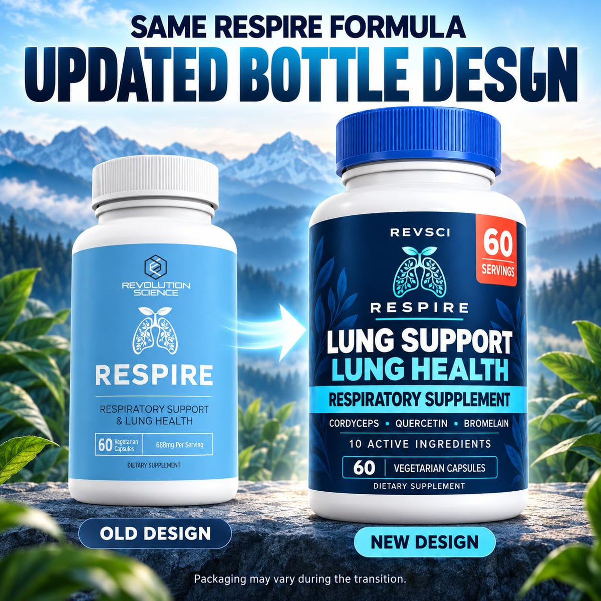 Revolution Science RESPIRE Lung Support Supplement - 60 Vegetarian Capsules - image 9