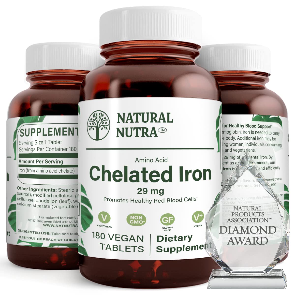 Natural Nutra Chelated Iron Supplement Parent