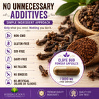 HERBALICIOUS Cloves Capsules Natural Supplement - 100 Capsules - image 3