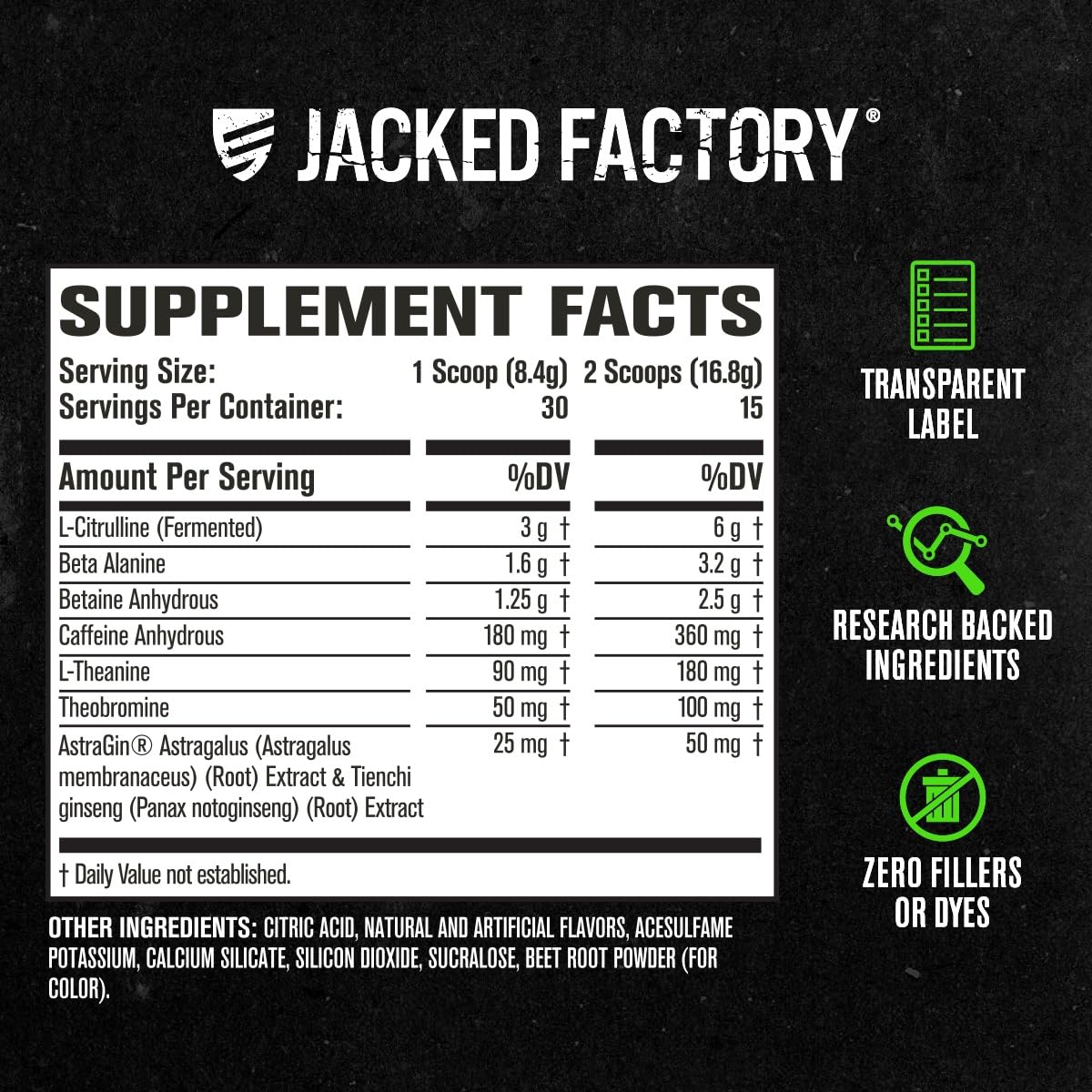 JACKED FACTORY NITROSURGE Pre-Workout Powder - 30 Servings - image 7