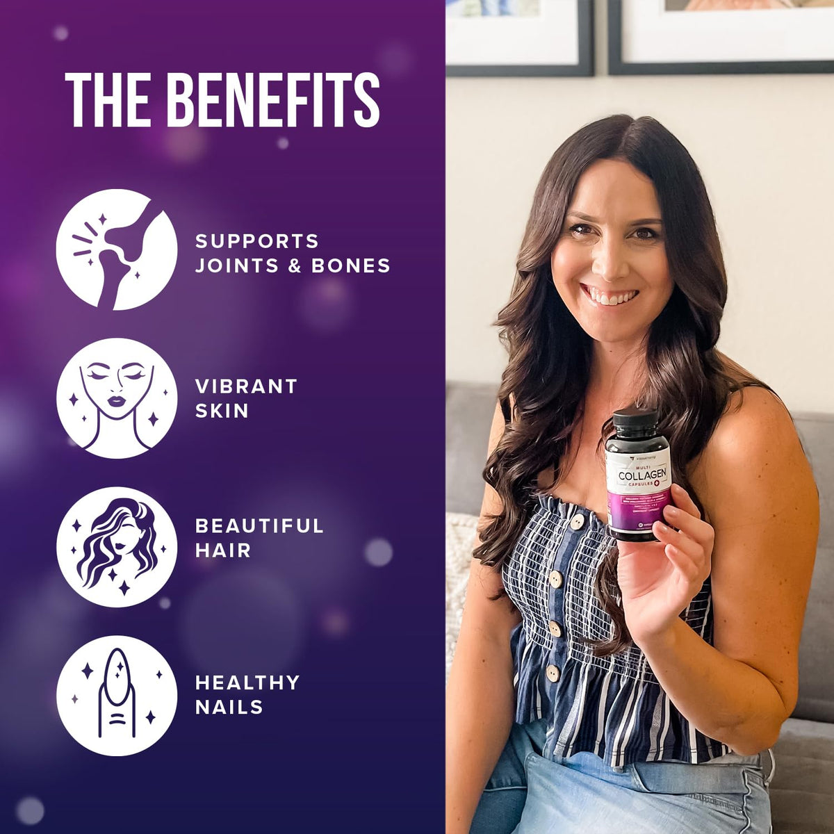 Vitauthority Multi Collagen Peptides Plus Hyaluronic Acid and Vitamin