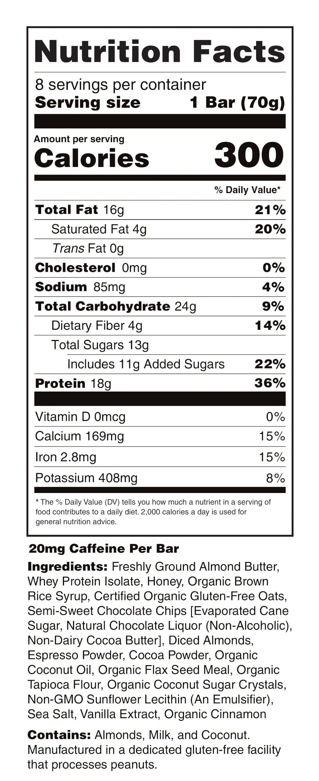G2G Protein Bar, Almond Mocha Parent