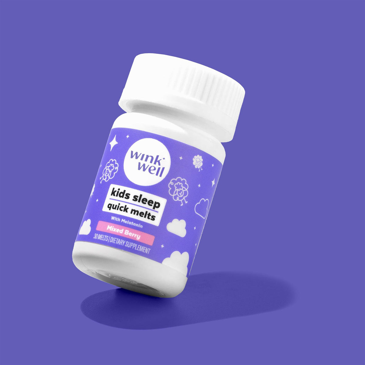 Wink Naturals Kids Melatonin 1mg Chewable Melts Sleep Aid - 30 Count - image 7