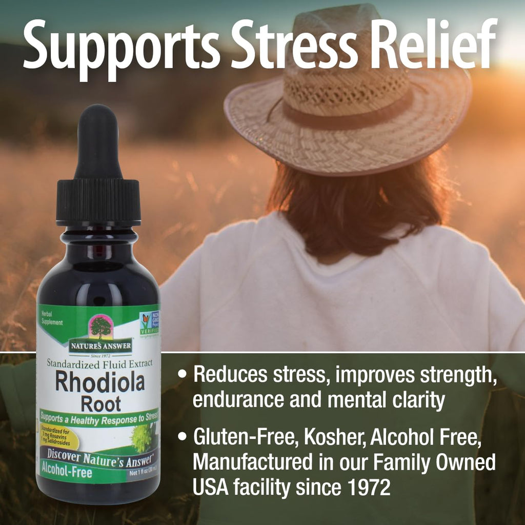 Nature's Answer Rhodiola Root Extract Liquid - 1 Fl Oz (2 Pack) - image 4