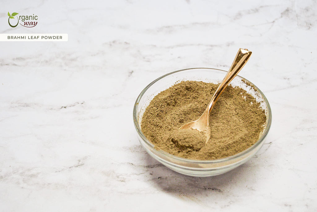 Organic Way Brahmi Leaf Powder (Bacopa Monnieri) - Organic & Kosher