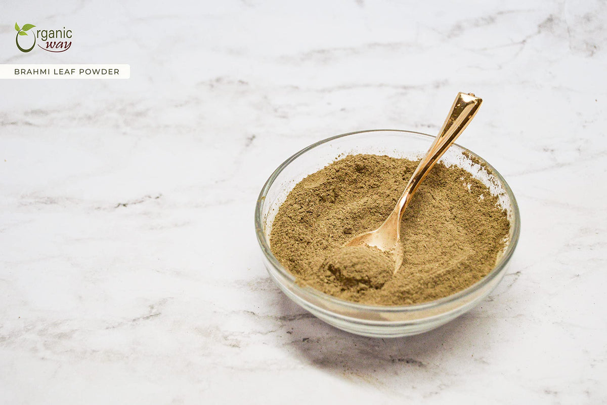 Organic Way Brahmi Leaf Powder (Bacopa Monnieri) - Organic & Kosher