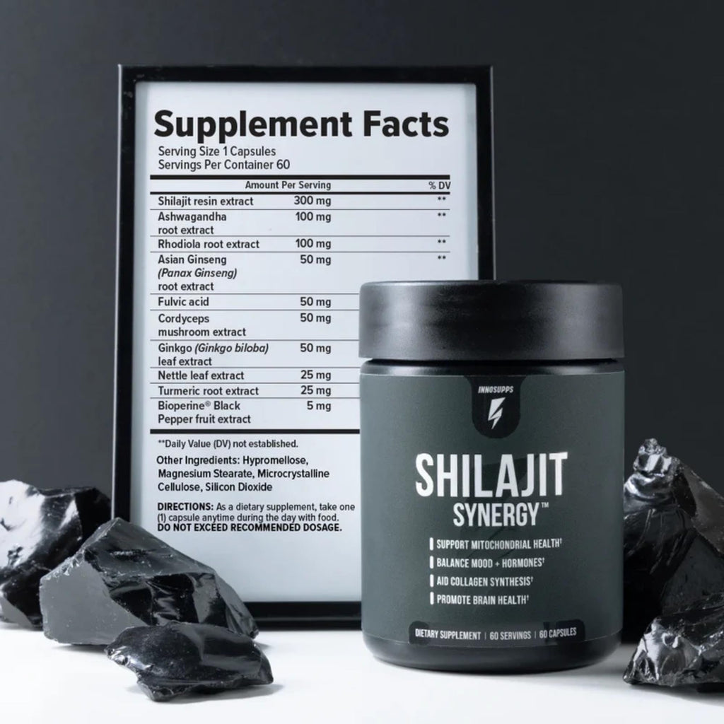 InnoSupps Inno Shilajit Synergy with Ashwagandha & Ginseng - 60 Capsules - image 4