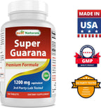 Best Naturals Guarana 1200 mg Energy Support - 180 Tablets - image 7