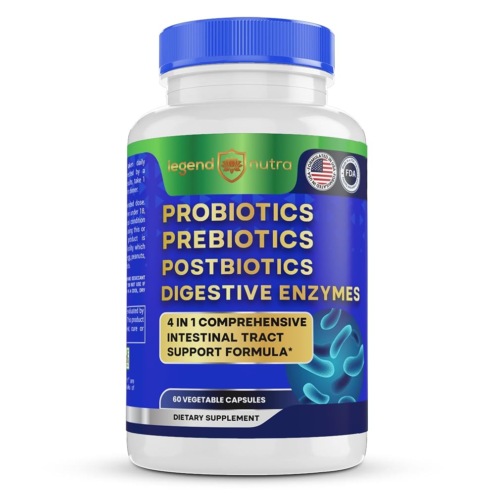 Legend Nutra 4-in-1 Probiotics + Prebiotics + Postbiotics + Digestive