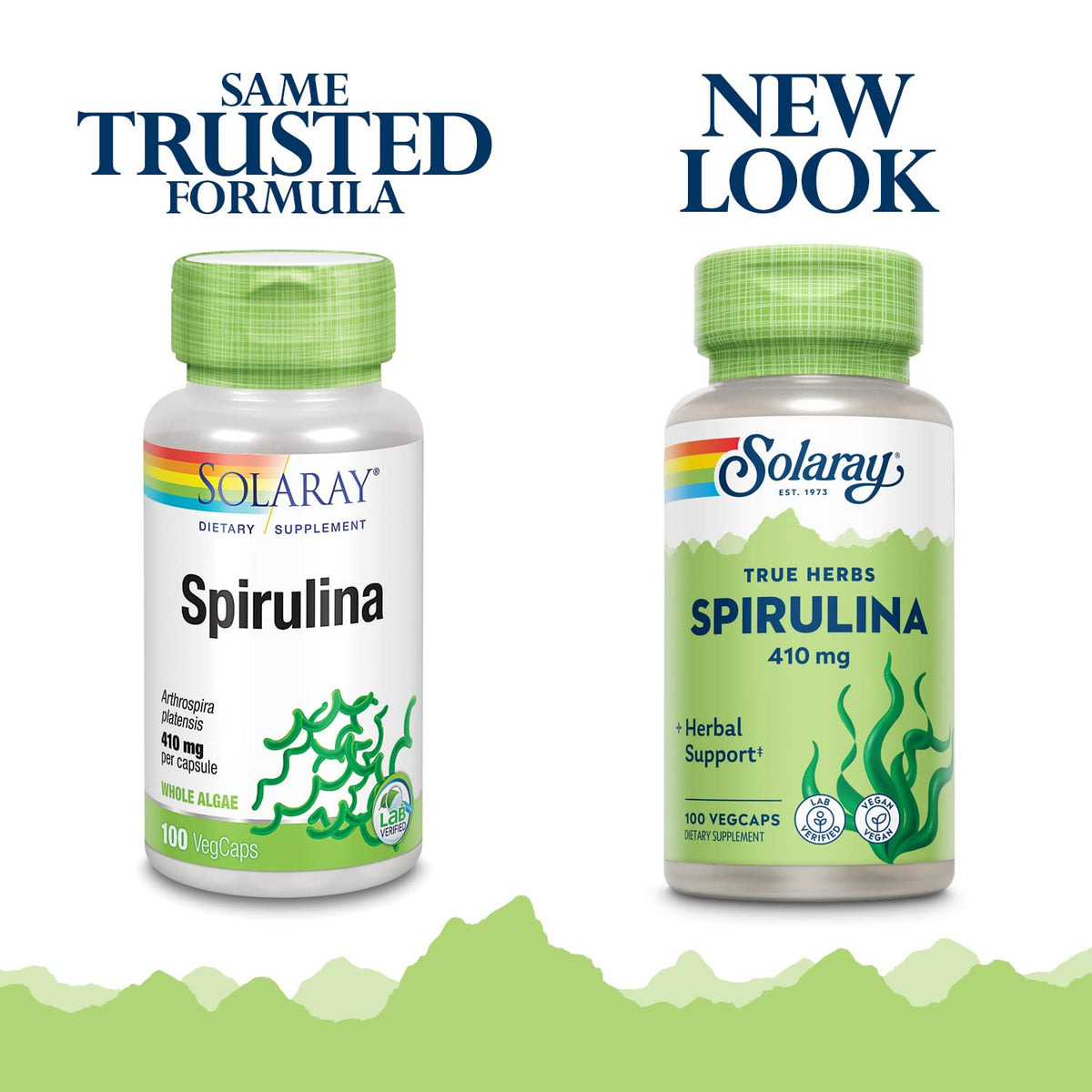 SOLARAY Spirulina Algae 410 mg Supplement - 100 Vegetarian Capsules - image 3