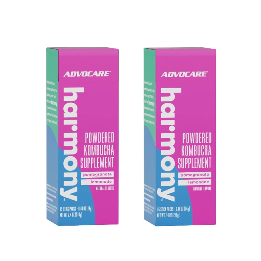 AdvoCare Harmony Kombucha Drink Mix Pomegranate Lemonade