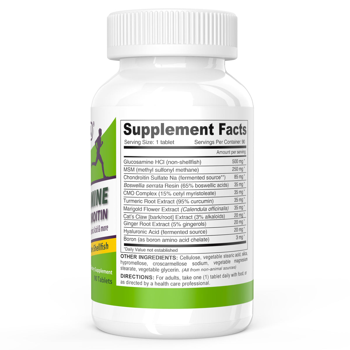 DEVA Vegan Glucosamine MSM & Chondroitin with Turmeric - 90 Tablets - image 4