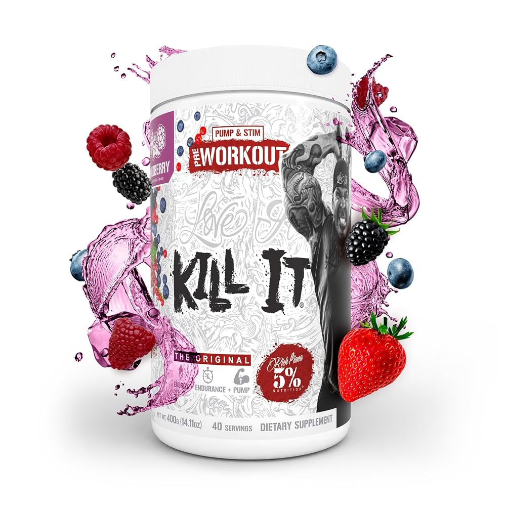 5% Nutrition Rich Piana Kill It Pre Workout Powder w/Creatine