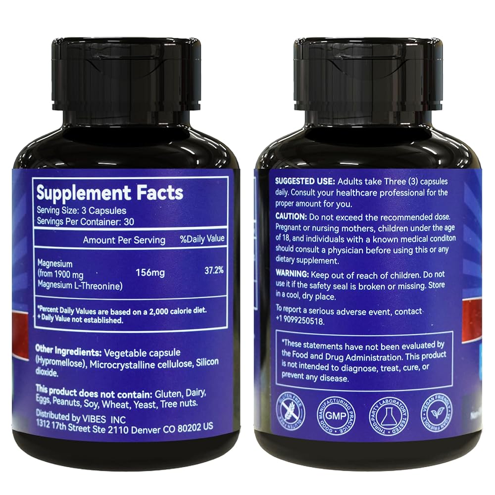 EAZGOO Magnesium L-Threonine 1900mg - 90 Capsules - image 2