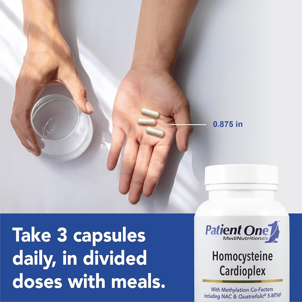 Patient One Homocysteine Cardioplex Methylated B Vitamins - 90 Capsules - image 3
