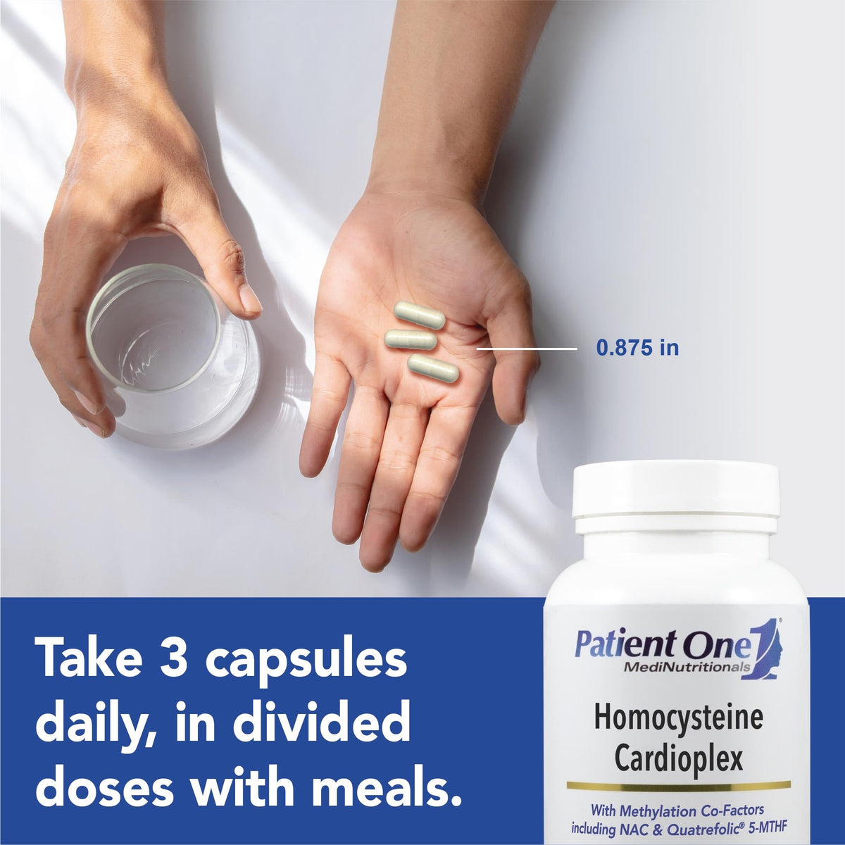 Patient One Homocysteine Cardioplex Methylated B Vitamins - 90 Capsules - image 3