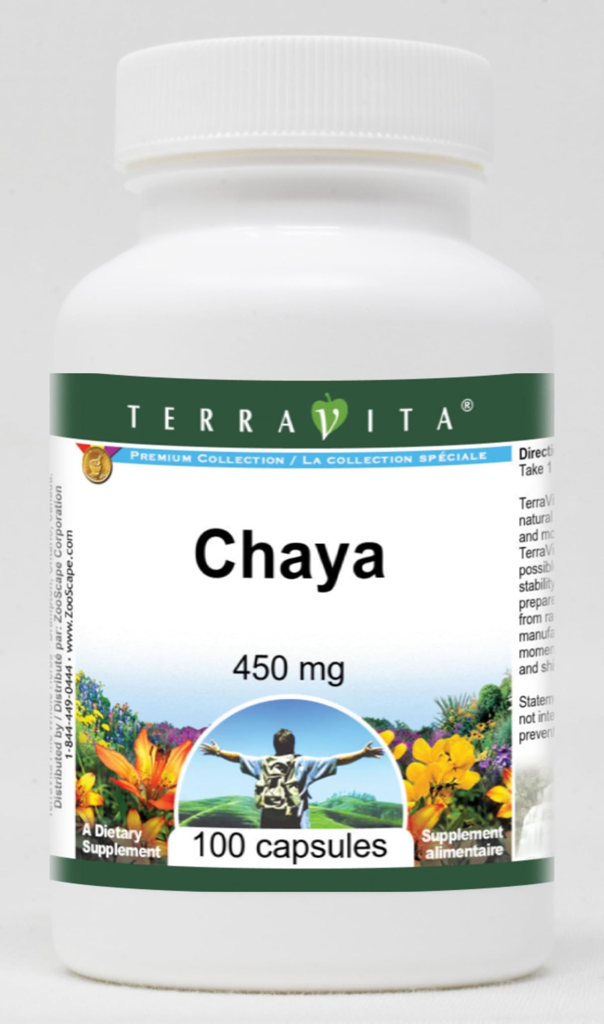 Terravita Chaya 450 mg - 300 Capsules (3 Pack)