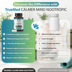 TRUEMED Calmer Mind Nootropic for Sleep & Relaxation - 60 Capsules - image 4