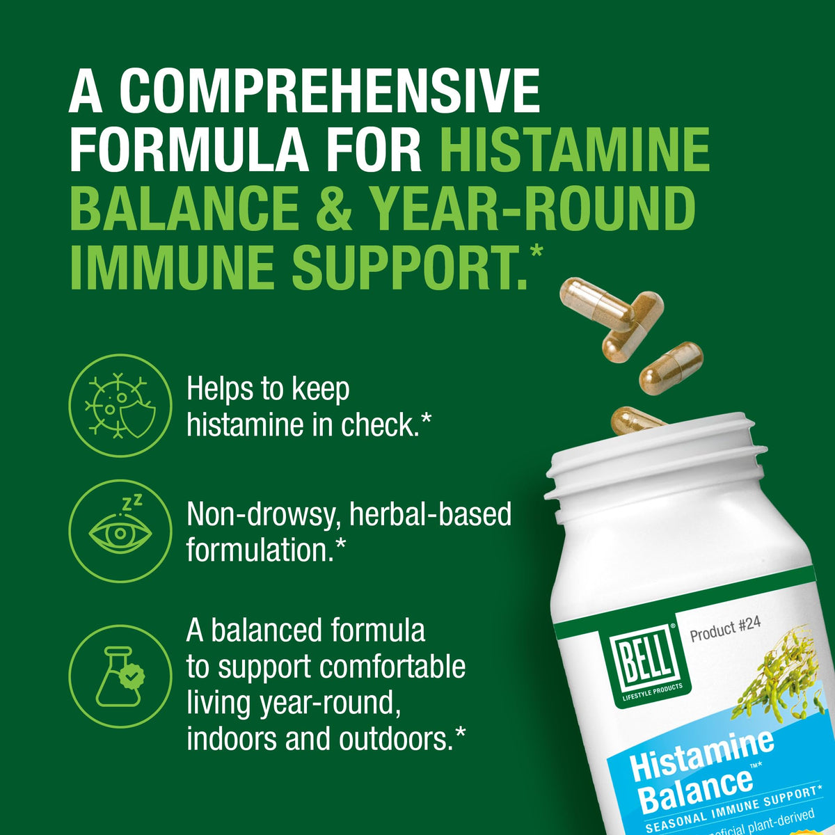 Bell Natural Histamine & Allergy Support - image 3