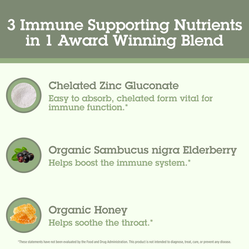 Quantum TheraZinc Organic Elderberry Immune Support - 18 Lozenges - image 4