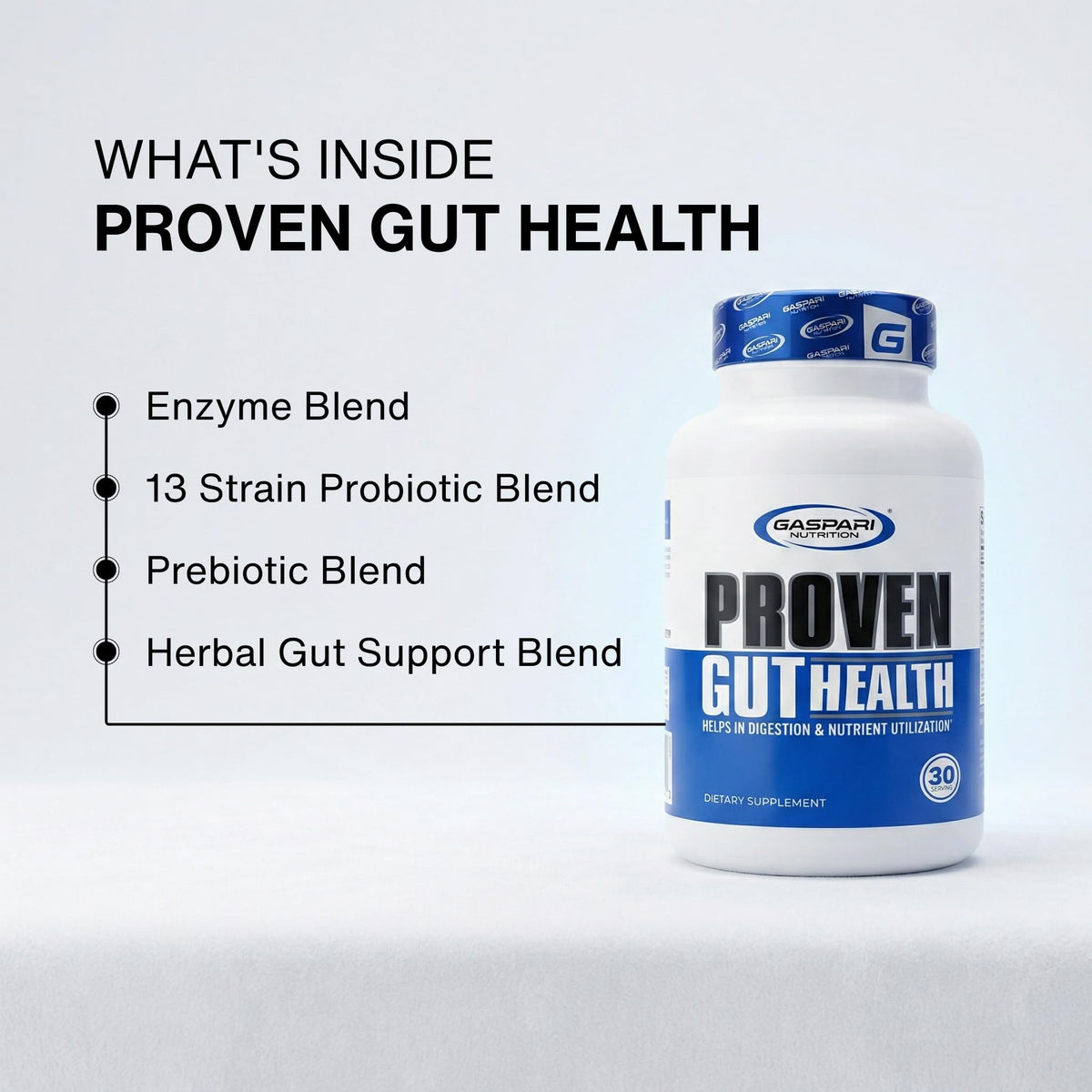 Gaspari Nutrition Proven Gut Health Probiotics - 30 Capsules - image 9