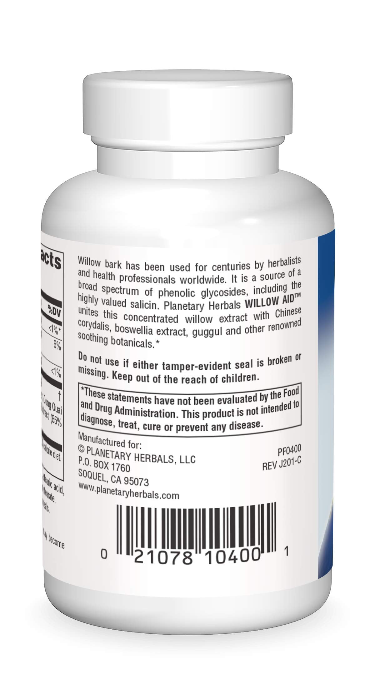 Planetary Herbals Willow Aid Tablets - 60 Count - image 2