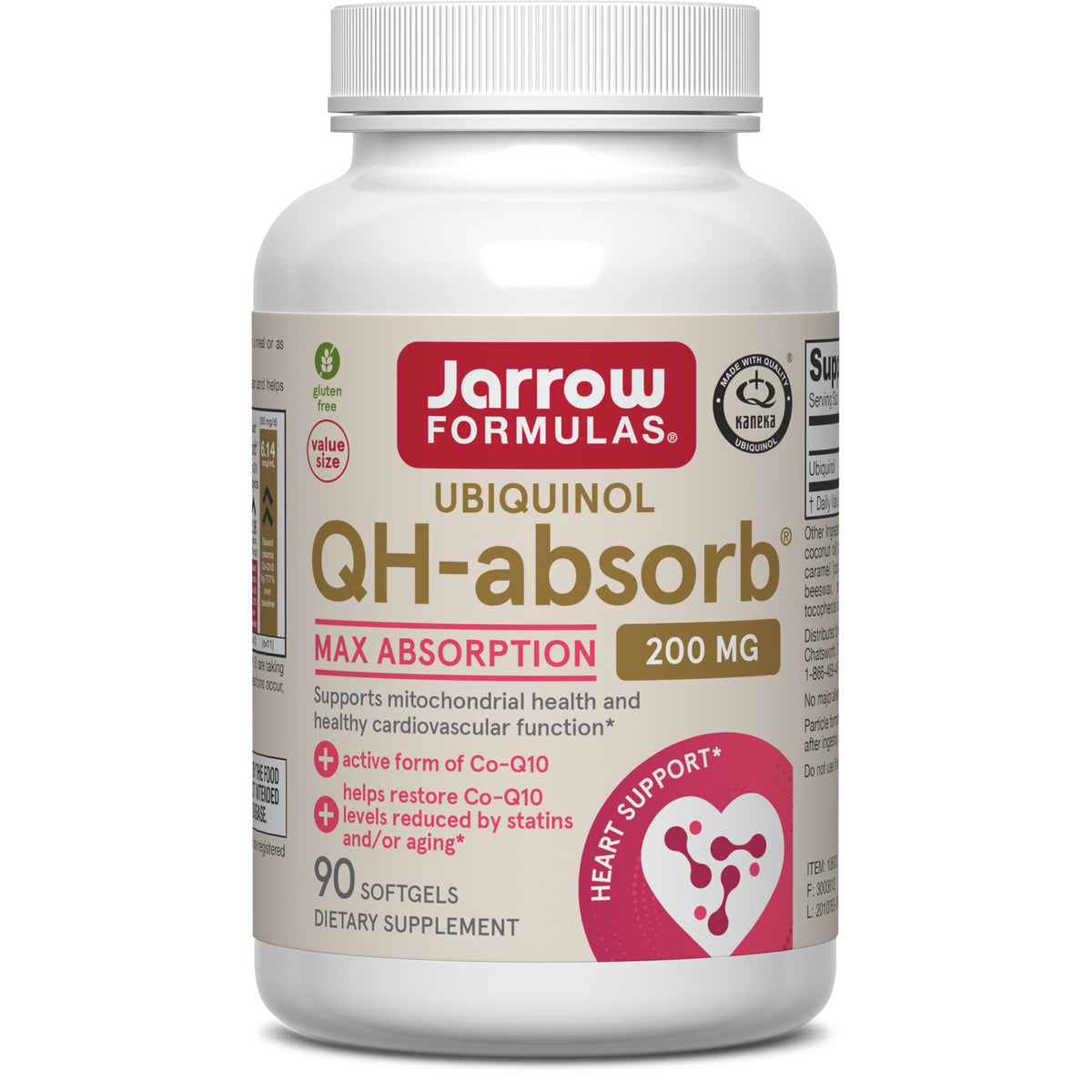 Jarrow Formulas QH-Absorb CoQ10 200mg Ubiquinol - 90 Softgels